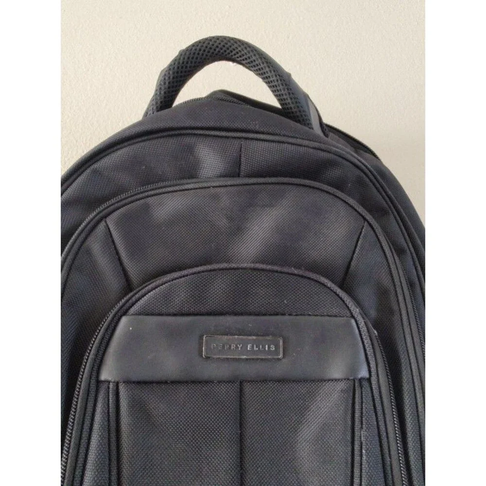 Men's Perry Ellis M 140 Black Laptop Tablet Travel Backpack